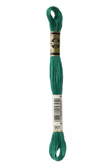 DMC 6 Strand Embroidery Floss - 991 Frog
