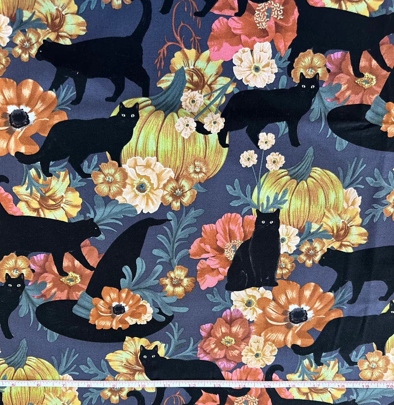 Alexander Henry - Black Cat Witch Hat, Purple - 9070 AR