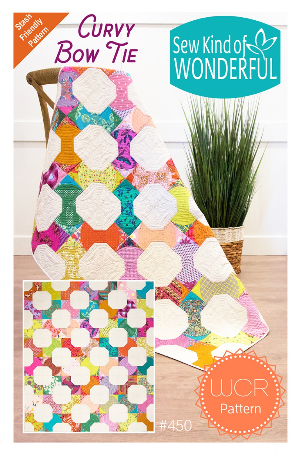 Curvy Bow Tie Quilt Pattern