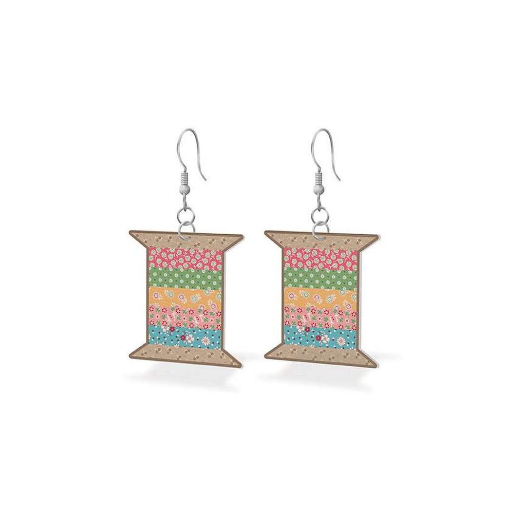 Leather Spool Earrings - Mercantile