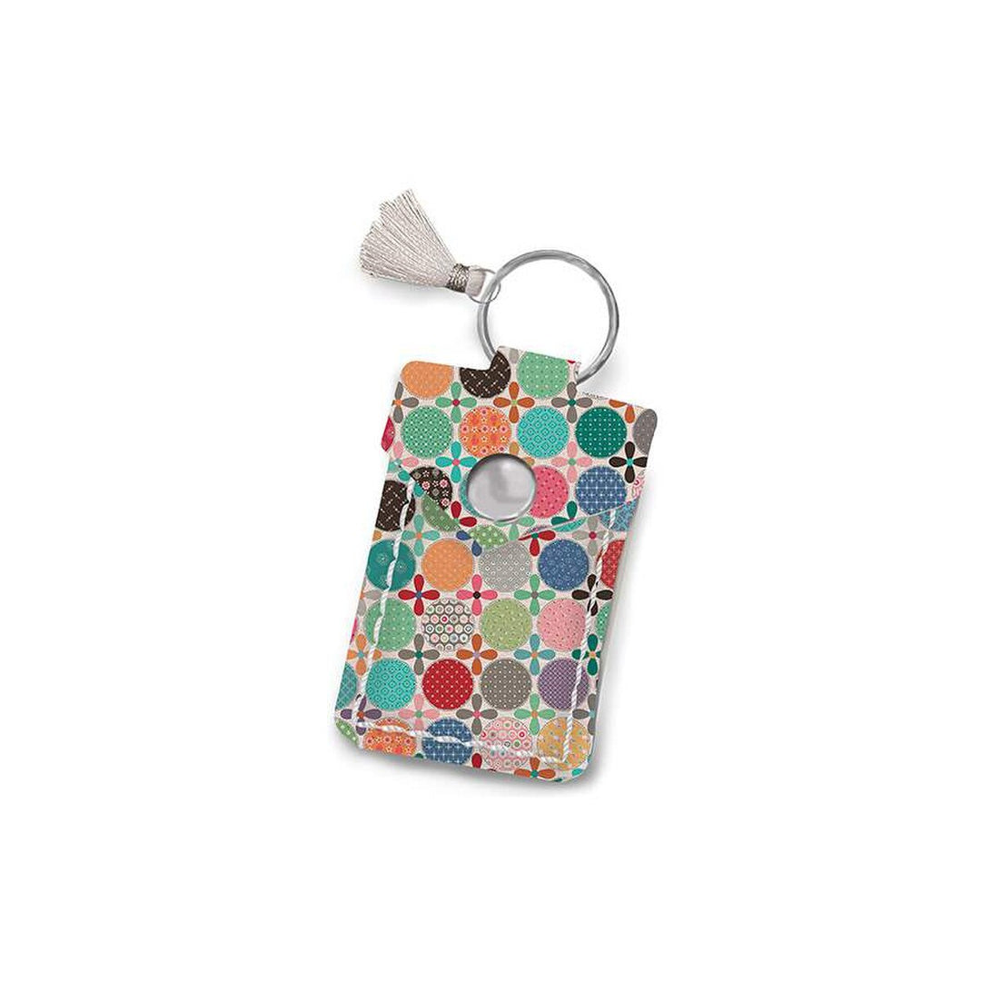 Leather Scissor Pouch - Daisy Dots
