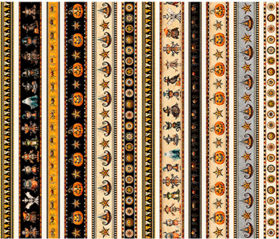 Jeepers Creepers - Halloween Border Stripe, Multi - 31013-X