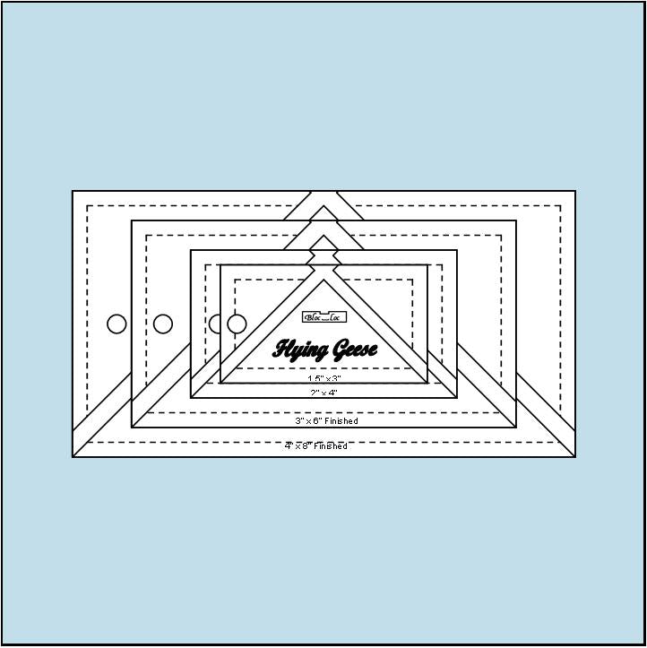 Bloc_Loc Rulers - Flying Geese Set #1