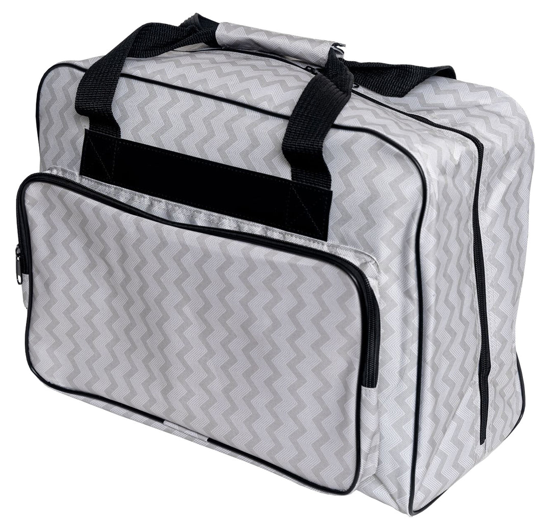Sewing Machine Tote - Wavy Gray