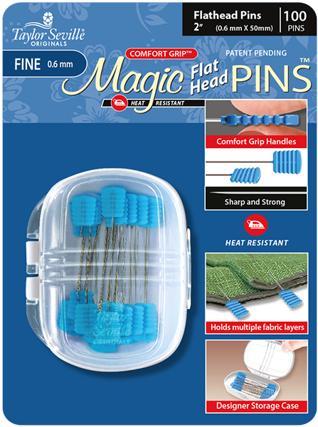 Magic Pins - Flat Head Fine (.7mm) 2 1/8" Extra- Long