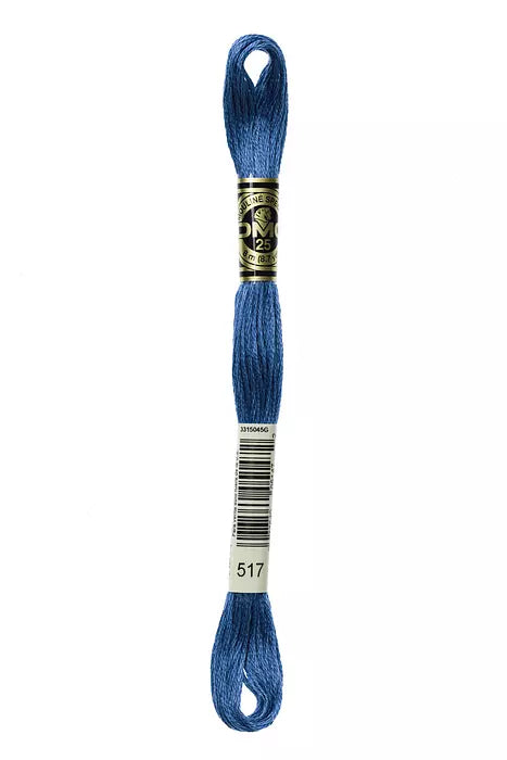 DMC 6 Strand Embroidery Floss - 517 Nautical Blue