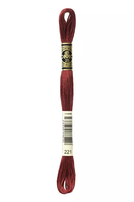DMC 6 Strand Embroidery Floss - 221 Mars Red