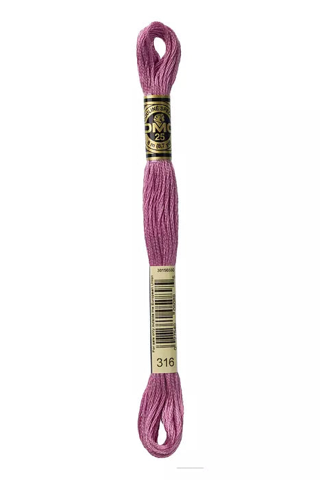 DMC 6 Strand Embroidery Floss - 316 Metallic Heather
