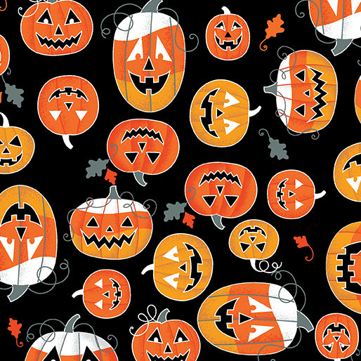 Glow-O-Ween - Glowing Pumpkins Black 12960G-12