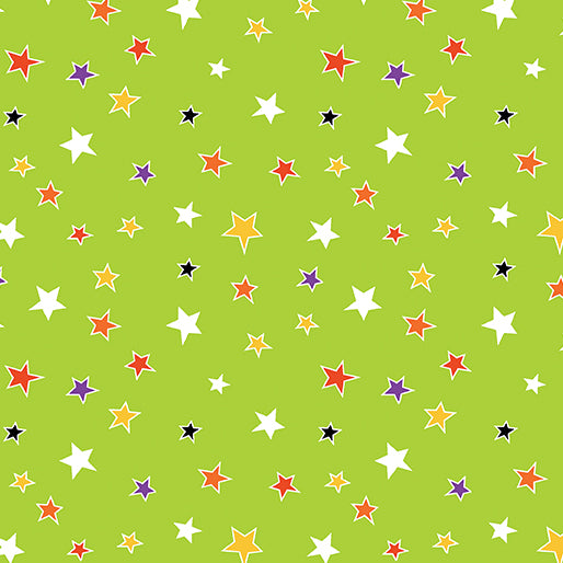 Glow-O-Ween -Glowing Stars Lime 12966G44