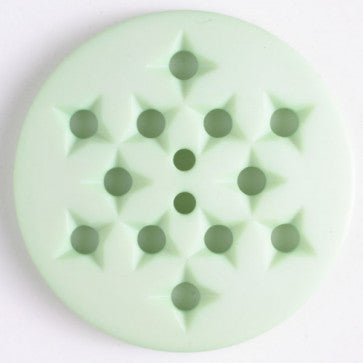 Dill Button 32mm Green Snowflake