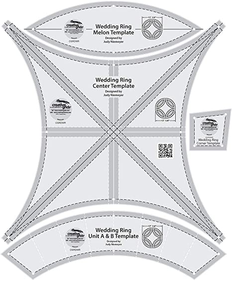 Creative Grids Double Wedding Ring Templates Quilt Ruler