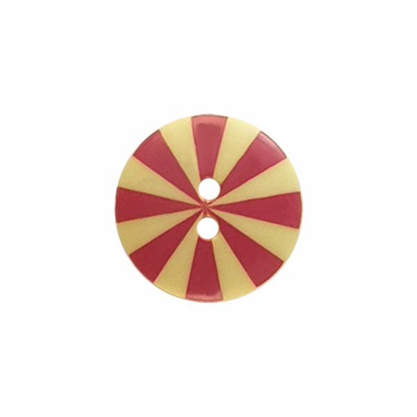 Kaffe Fassett Button 20mm Radiate Red/Yellow