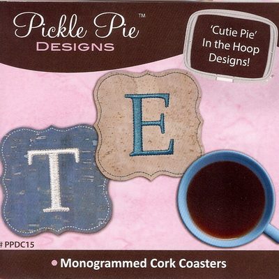 Monogrammed Cork Coasters