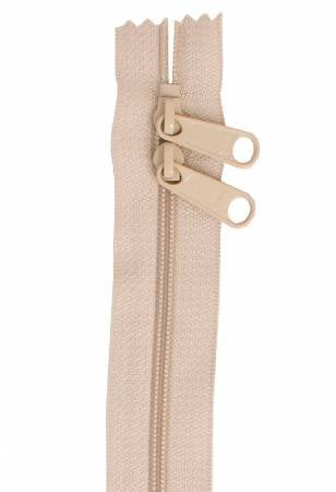 Handbag Zippers 30" Double Slide-Natural