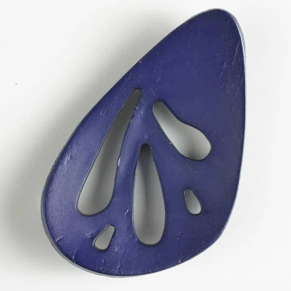 Dill Button 70mm Dark Lilac Cut Out