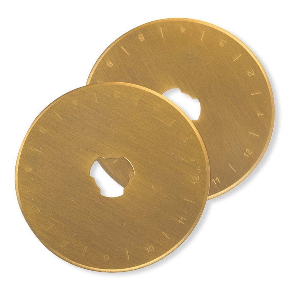 Gold Titanium Rotary Blades 2pk