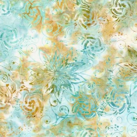Beach Midnight Florals Batik