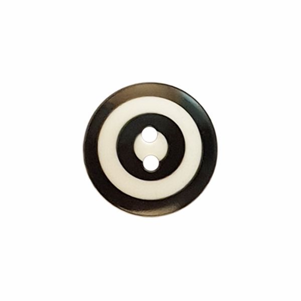 Kaffe Fassett Button 20mm Target Blk/Wht