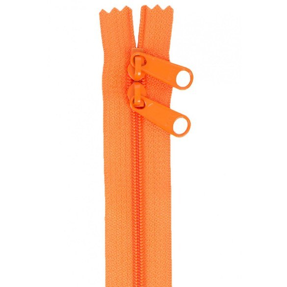 Handbag Zippers 30" Double Slide-Pumpkin
