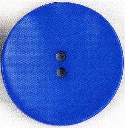 Dill Button 40mm Wavy Round Blue
