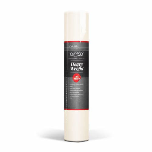 Heavy Weight - Cut Away Stabilizer, White - 15" x 10yds
