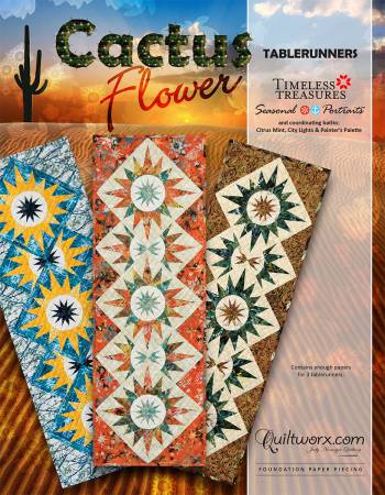 Cactus Flower Tablerunner Quiltworx