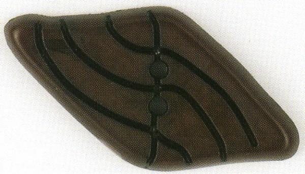 Dill Button 55mm Diamond Brown