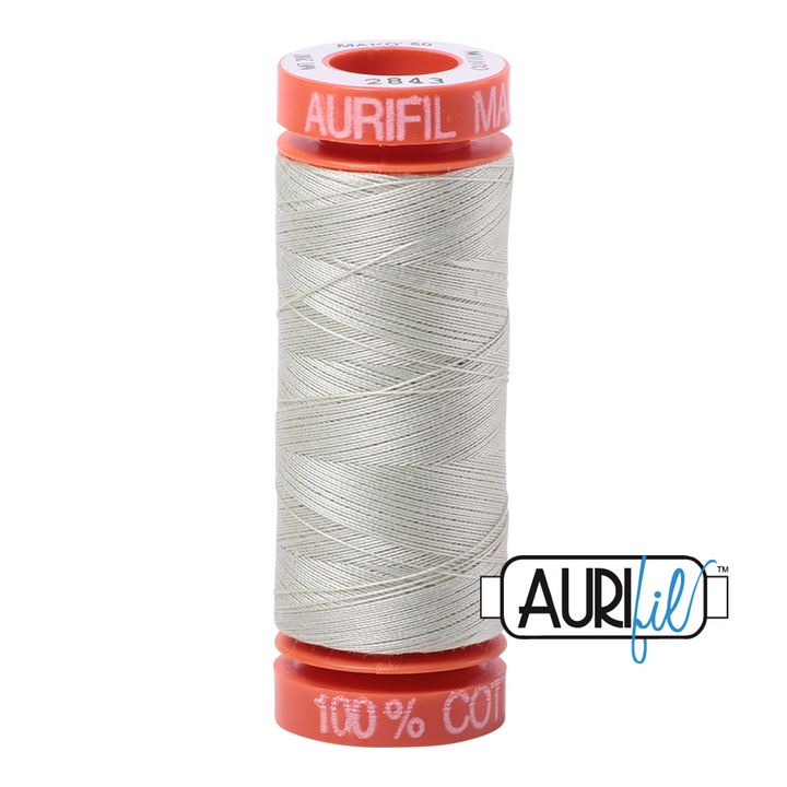 #2843 Light Grey Green Aurifil Cotton Thread