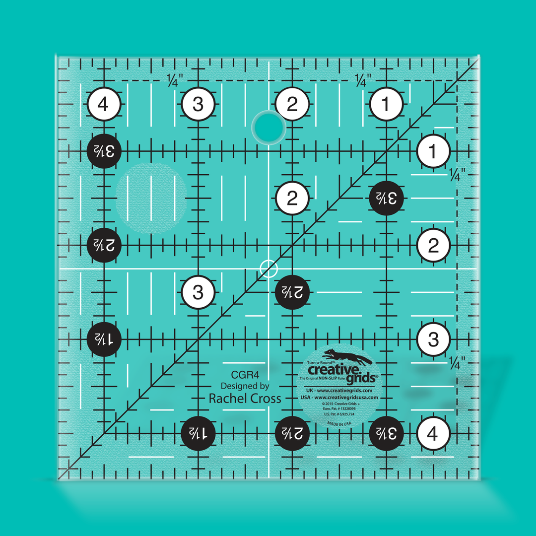 Creative Grids Quilt Ruler 4 1/2 in square