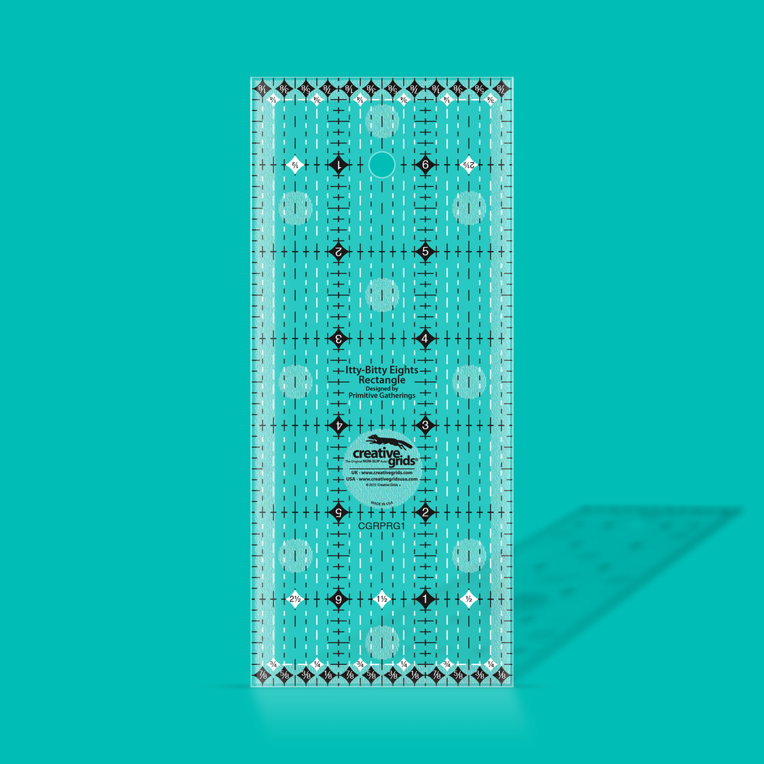 Creative Grids Itty Bitty Eights Rectangle Ruler 3in x 7in
