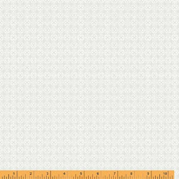 Crystal - Medallion, White on White - 53067A-1
