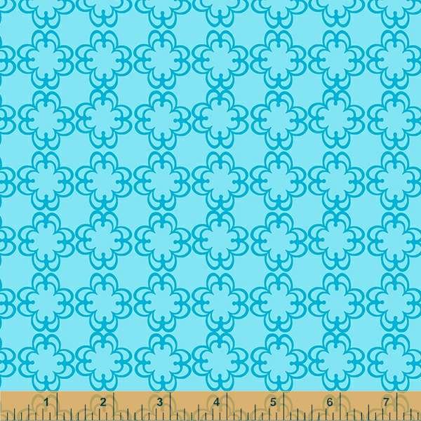 Darling - Floral Grid - 53034-2 BLUE