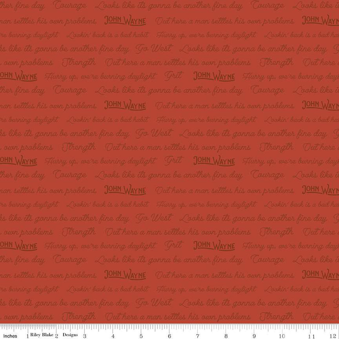 Go West with John Wayne - Quotes - C12193-RUST