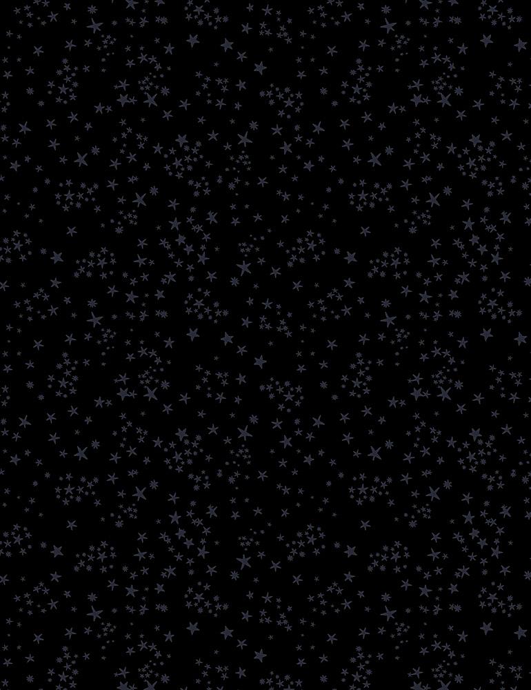 Black Monochrome - Starry Night - STELLA-P1643 BLACK