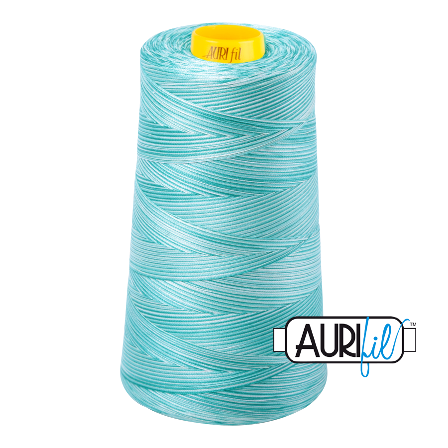 #4654 Turquoise Foam Variegated Aurifil Cotton Thread
