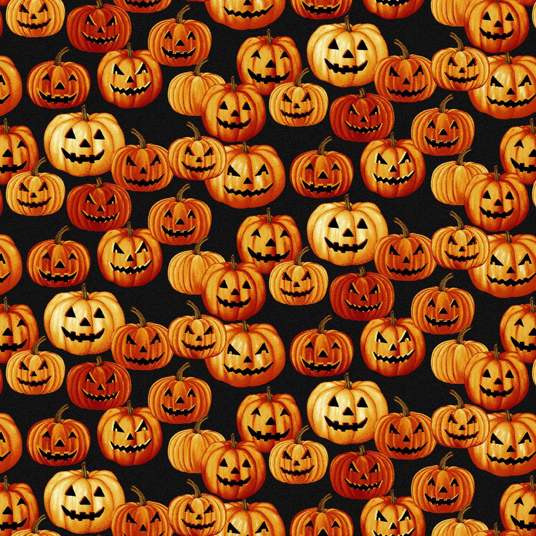 Haunted Village - Jack O Lantern - GLA-2803-99 BLACK