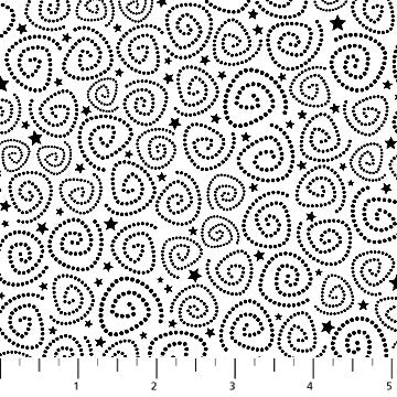 Beggars' Night Buddies - Spirals and Stars - 10165-10 White