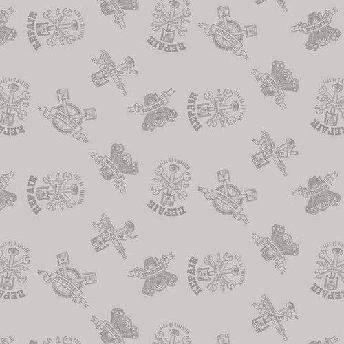 My Tools My Rules - Tonal Print - 514-90 Gray