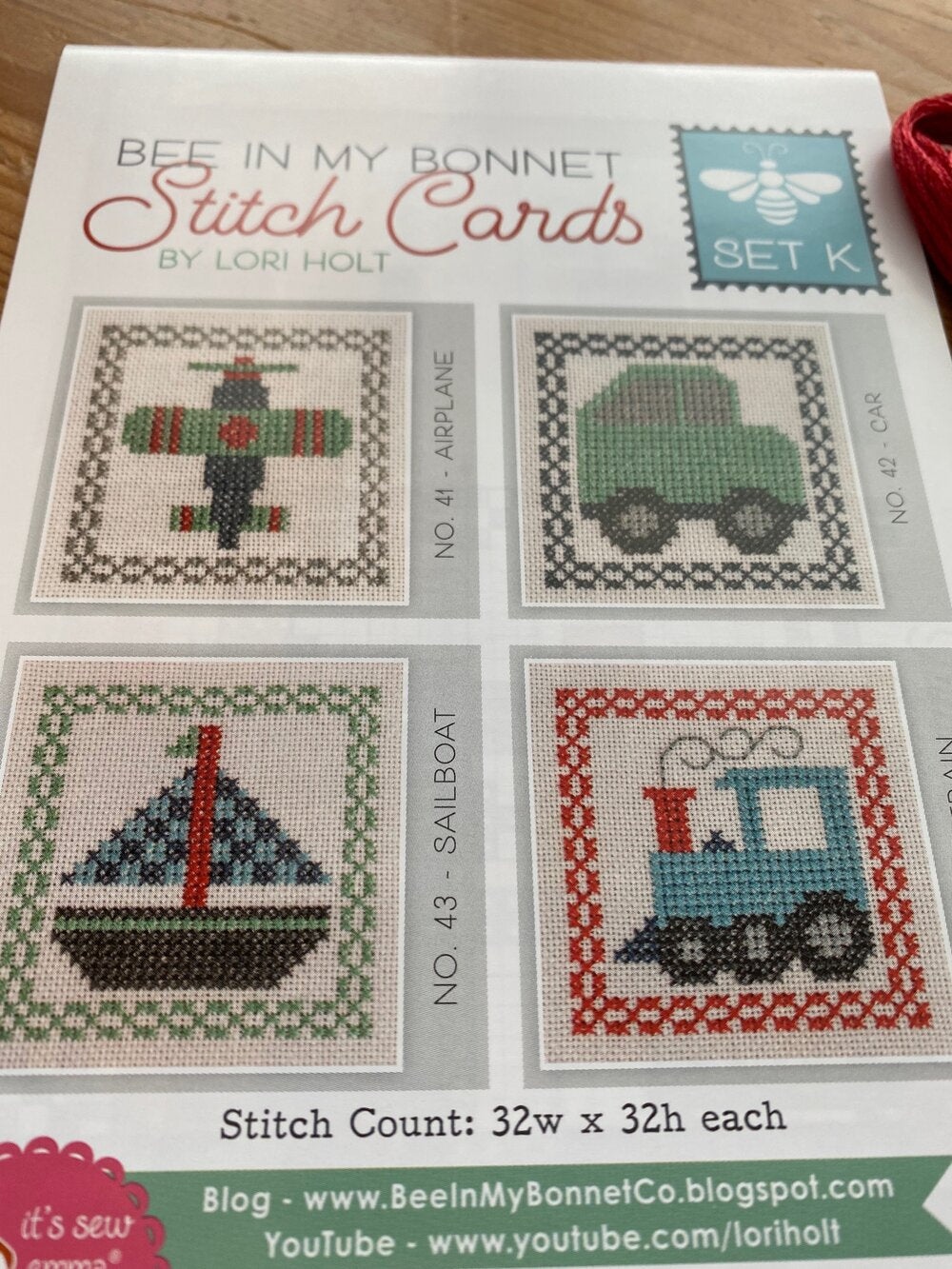 Bee in My Bonnet Stitch Card Set K