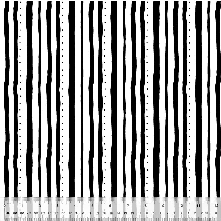 First Look - Stripe - 53449-1 Black on White