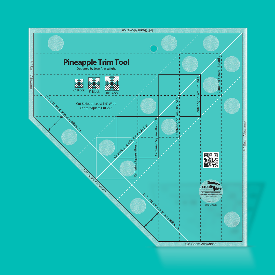 Creative Grids Pineapple Trim Tool for 6in, 8in, or 10in blocks