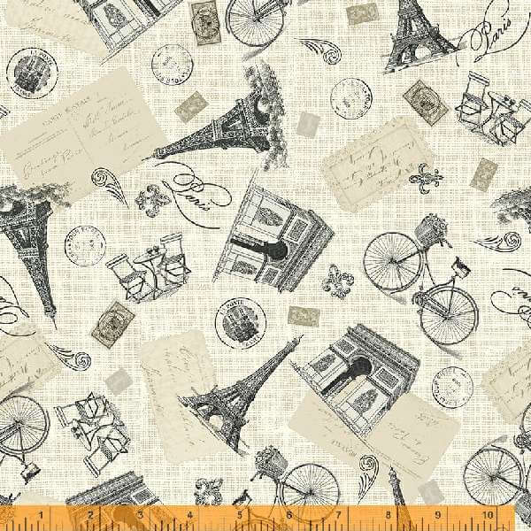 Fall In Love With Paris - Parisian Monuments Linen - 53377-1