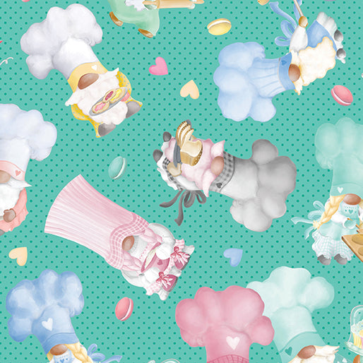 Gnomebody Bakes it Better - Sweet Gnomes - 12834-45 Jade
