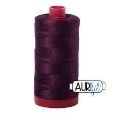 #1240 Very Dark Eggplant Aurifil Cotton Thread