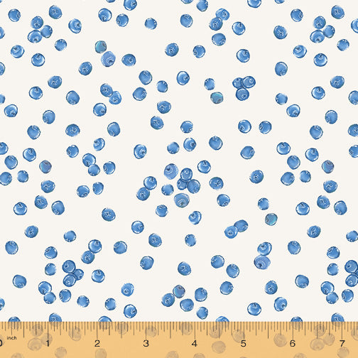 Just Fruit -Blueberries on Ivory 53315-1