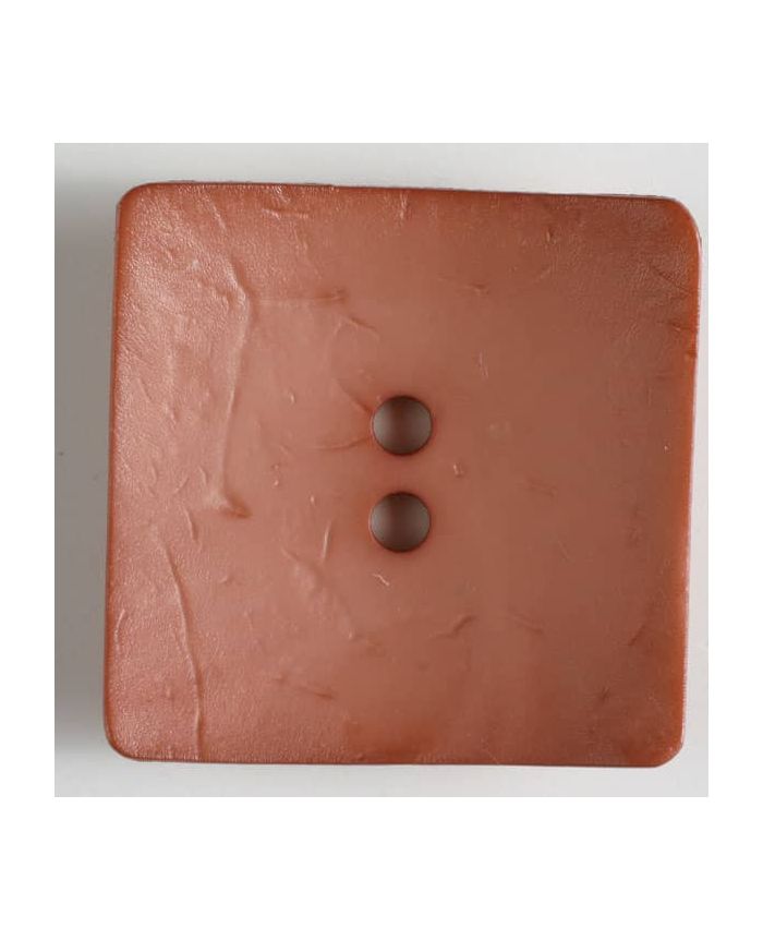 Dill Button 60mm Square Salmon - 410149