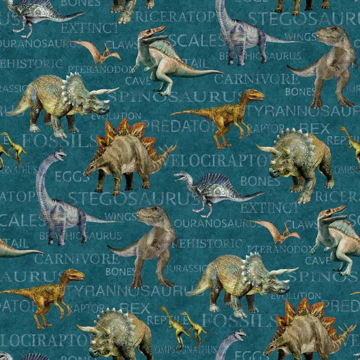 Stonehenge Prehistoric World - 24743-68 TEAL MULTI