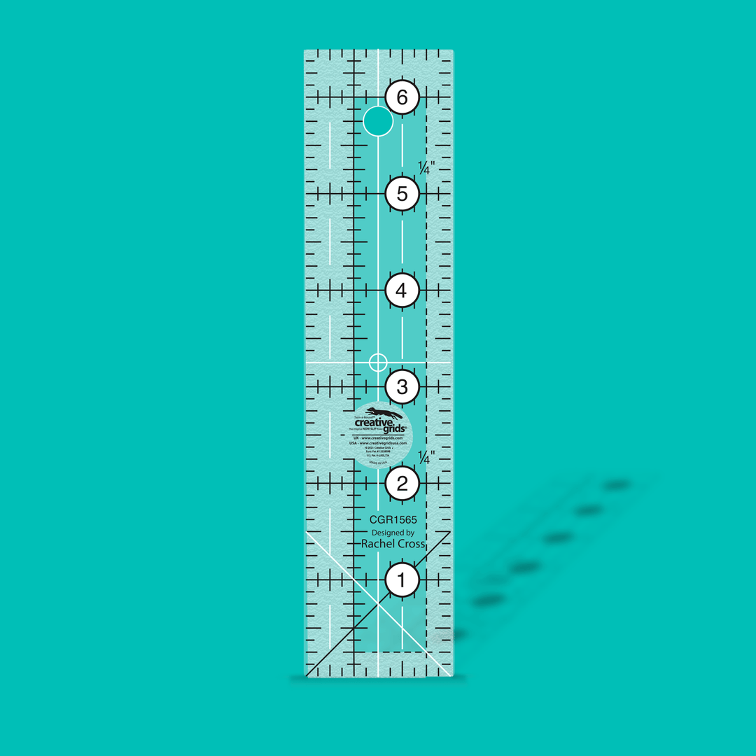 Creative Grids Quilt Ruler 1 1/2 in x 6 1/2 in