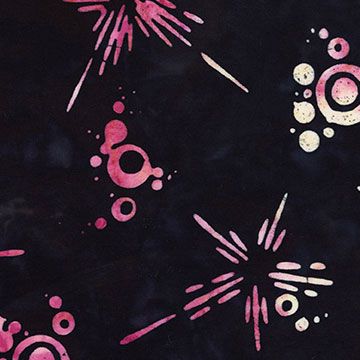 Mini Maple Leaf - Sonic Star Drops - Tonga-B8785 Ebony by Judy & Judel Niemeyer of Quiltworx